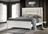 Marmore 64-inch California King Bed LED Headboard White from Coaster - Luna Furniture