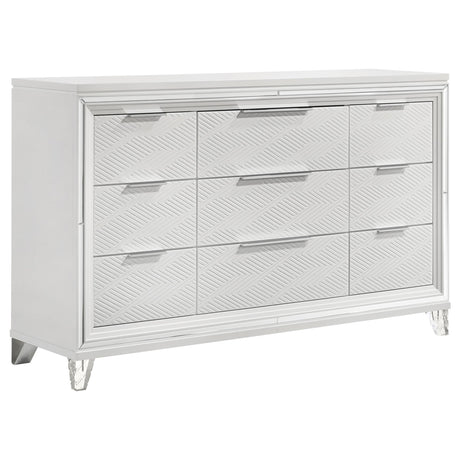 Marmore 9-drawer Dresser Cabinet White from Coaster - Luna Furniture