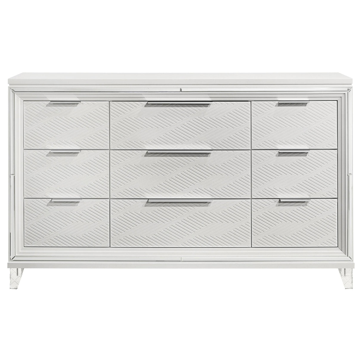 Marmore 9-drawer Dresser Cabinet White from Coaster - Luna Furniture