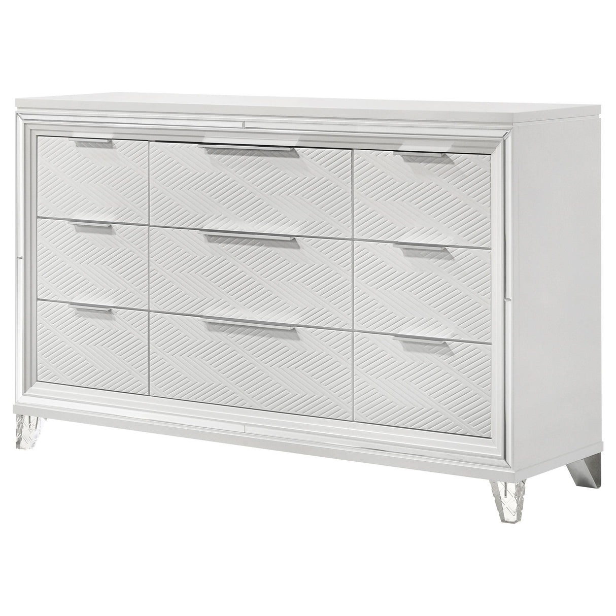 Marmore 9-drawer Dresser Cabinet White from Coaster - Luna Furniture