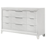 Marmore 9-drawer Dresser Cabinet White from Coaster - Luna Furniture