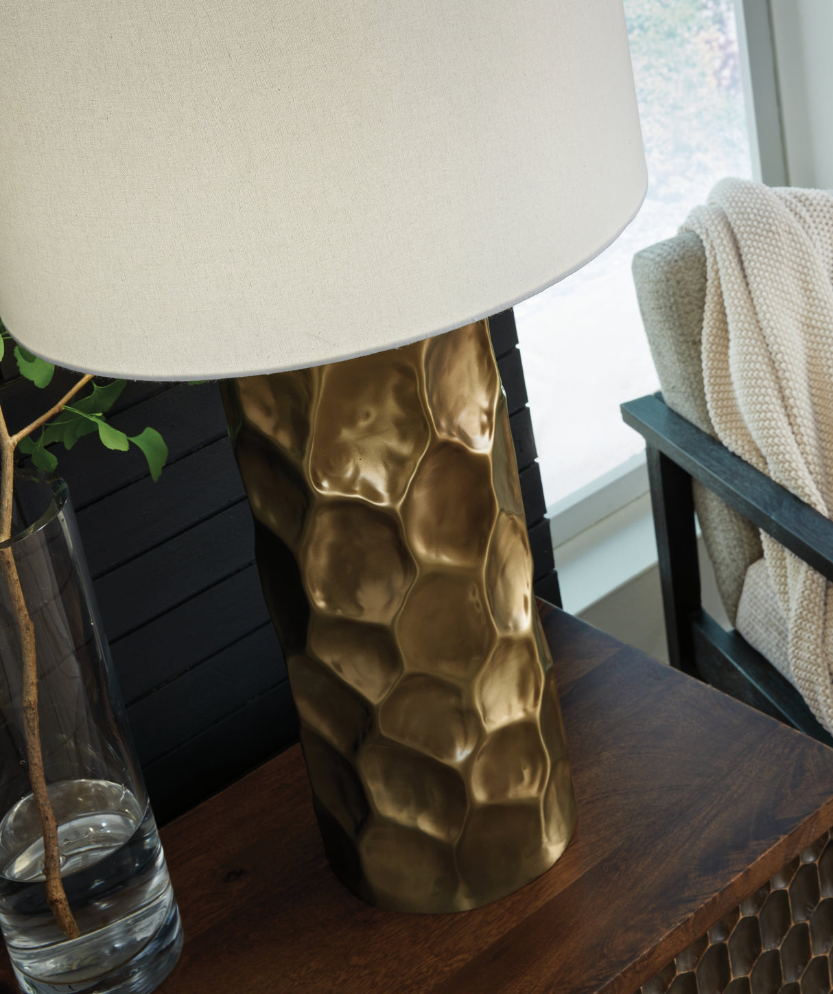 Marshawn Gold Finish Table Lamp from Ashley - Luna Furniture