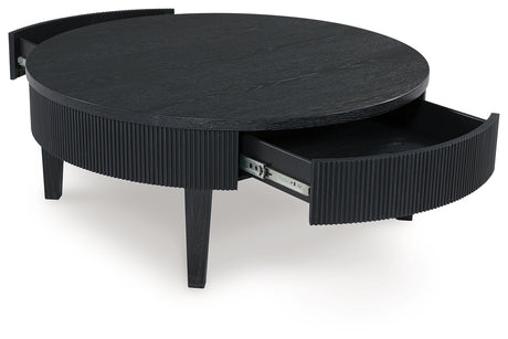 Marstream Black Coffee Table from Ashley - Luna Furniture