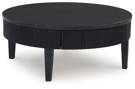 Marstream Black Coffee Table from Ashley - Luna Furniture