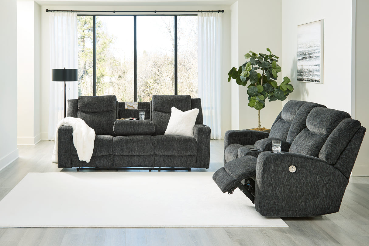 Martinglenn Sofa and Loveseat in Ebony - PKG015113