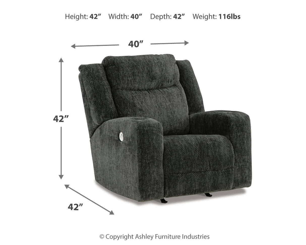 Martinglenn Sofa, Loveseat and Recliner in Ebony - PKG015114