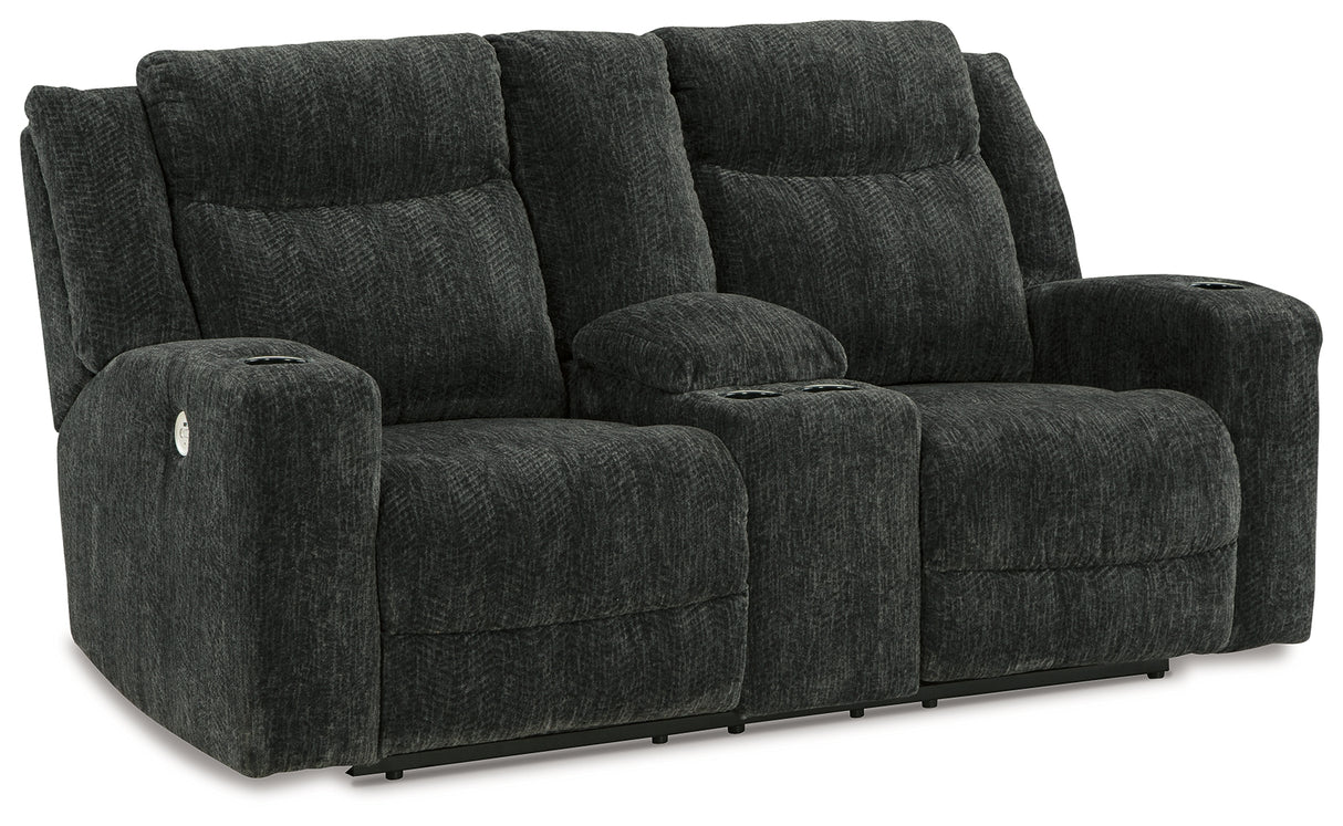 Martinglenn Sofa, Loveseat and Recliner in Ebony - PKG015114