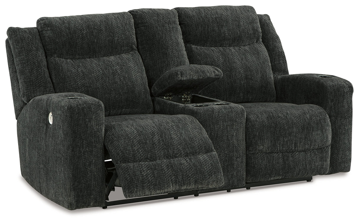 Martinglenn Sofa, Loveseat and Recliner in Ebony - PKG015114