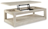 Marxhart Coffee Table with 2 End Tables in Bisque from Ashley - Luna Furniture