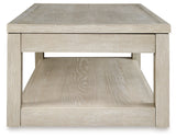 Marxhart Coffee Table with 2 End Tables in Bisque from Ashley - Luna Furniture