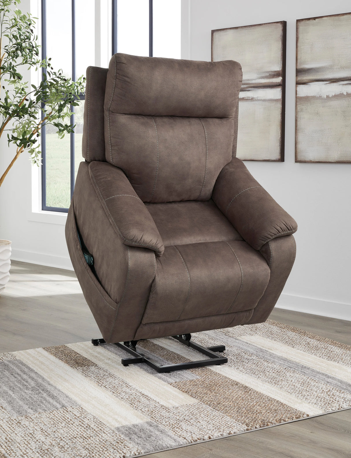 Rehodes Espresso Power Lift Recliner from Happy Homes - Luna Furniture