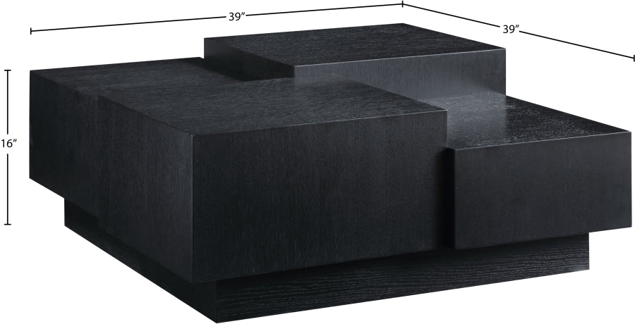 Mateo Coffee Table in Black from Meridian - Luna Furniture