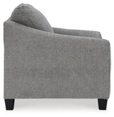 Mathonia Chair and Ottoman in Smoke - PKG015447