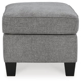 Mathonia Chair and Ottoman in Smoke - PKG015447