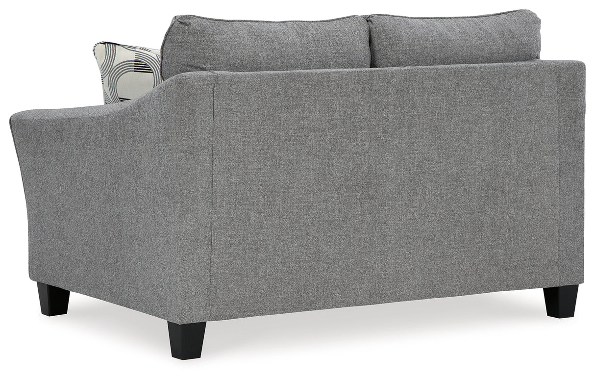 Mathonia Smoke Loveseat - 5190335