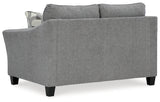 Mathonia Sofa, Loveseat, Chair and Ottoman in Smoke - PKG015449