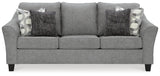 Mathonia Sofa, Loveseat, Chair and Ottoman in Smoke - PKG015449