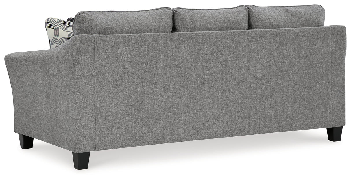 Mathonia Sofa, Loveseat, Chair and Ottoman in Smoke - PKG015449