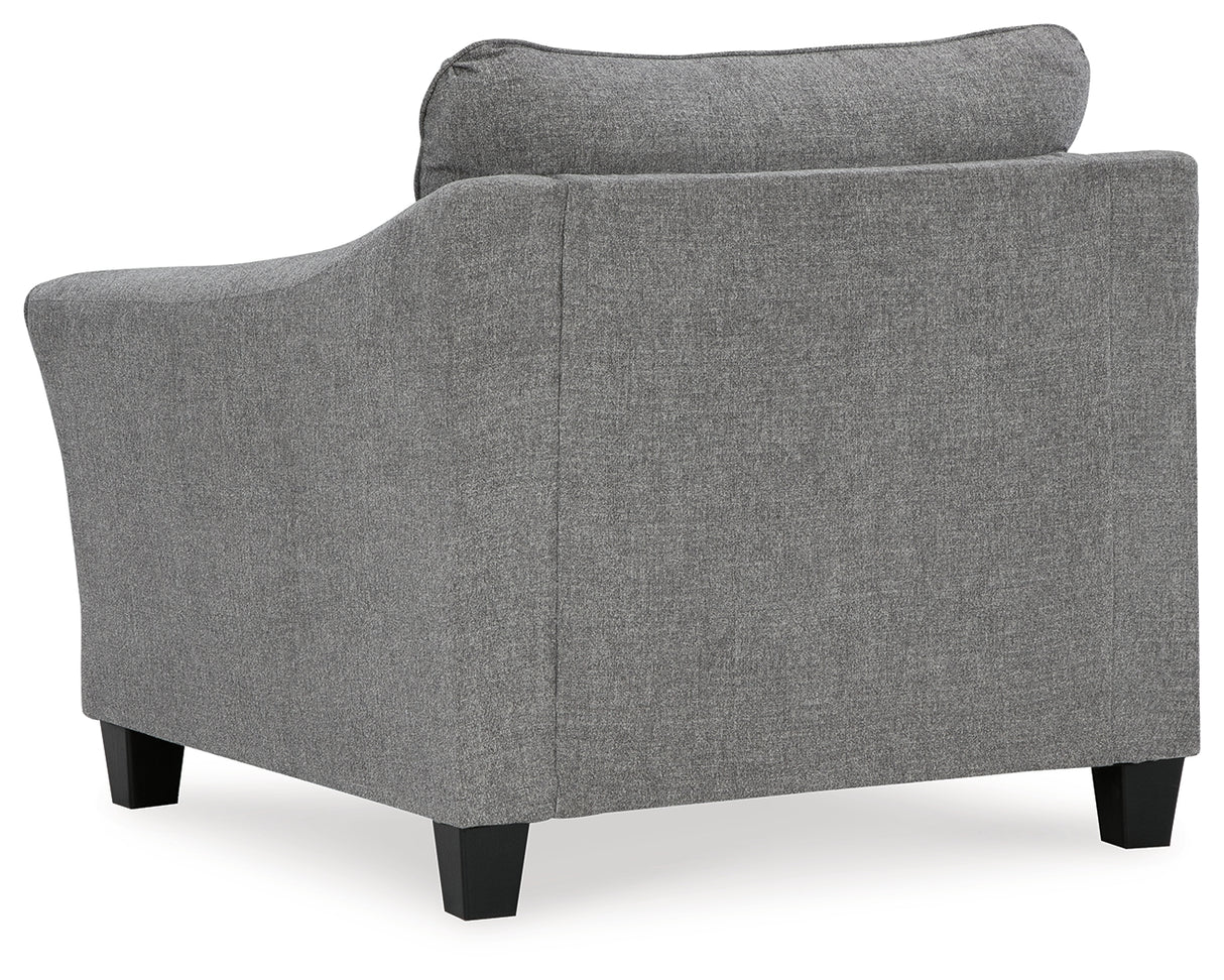 Mathonia Sofa, Loveseat, Chair and Ottoman in Smoke - PKG015449