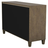 Matisse 4-drawer Dining Sideboard Buffet Cabinet with Rattan Cabinet Doors Brown from Coaster - Luna Furniture