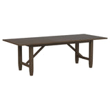 Matisse Rectangular Dining Table with 18" Removable Extension Leaf Brown from Coaster - Luna Furniture