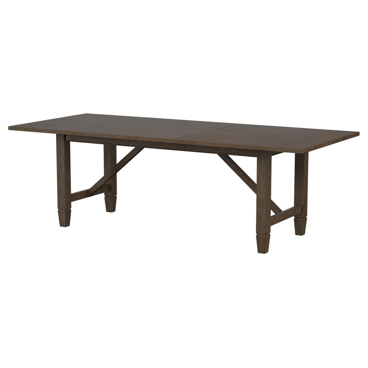 Matisse Rectangular Dining Table with 18" Removable Extension Leaf Brown from Coaster - Luna Furniture