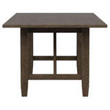 Matisse Rectangular Dining Table with 18" Removable Extension Leaf Brown from Coaster - Luna Furniture