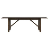 Matisse Rectangular Dining Table with 18" Removable Extension Leaf Brown from Coaster - Luna Furniture