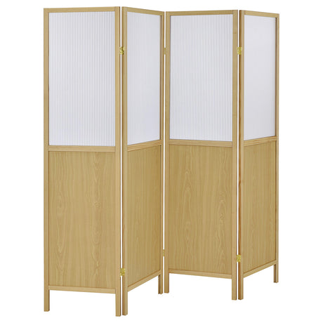 Mattison 4-Panel Room Divider Folding Shoji Screen Natural - 960121