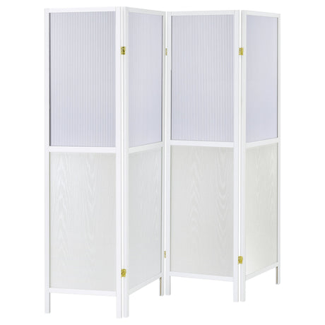 Mattison 4-Panel Room Divider Folding Shoji Screen White - 960122