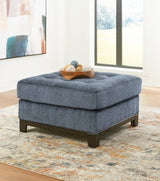 Maxon Place Navy Oversized Accent Ottoman - 3300308