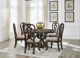 Maylee Dining Table and 6 Chairs in Dark Brown from Ashley - Luna Furniture