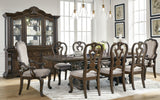 Maylee Dining Table and 8 Chairs in Dark Brown - PKG017125