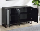 Mazie 3-Door SIdeboard with Patterned Mirror Doors from Steve Silver - Luna Furniture