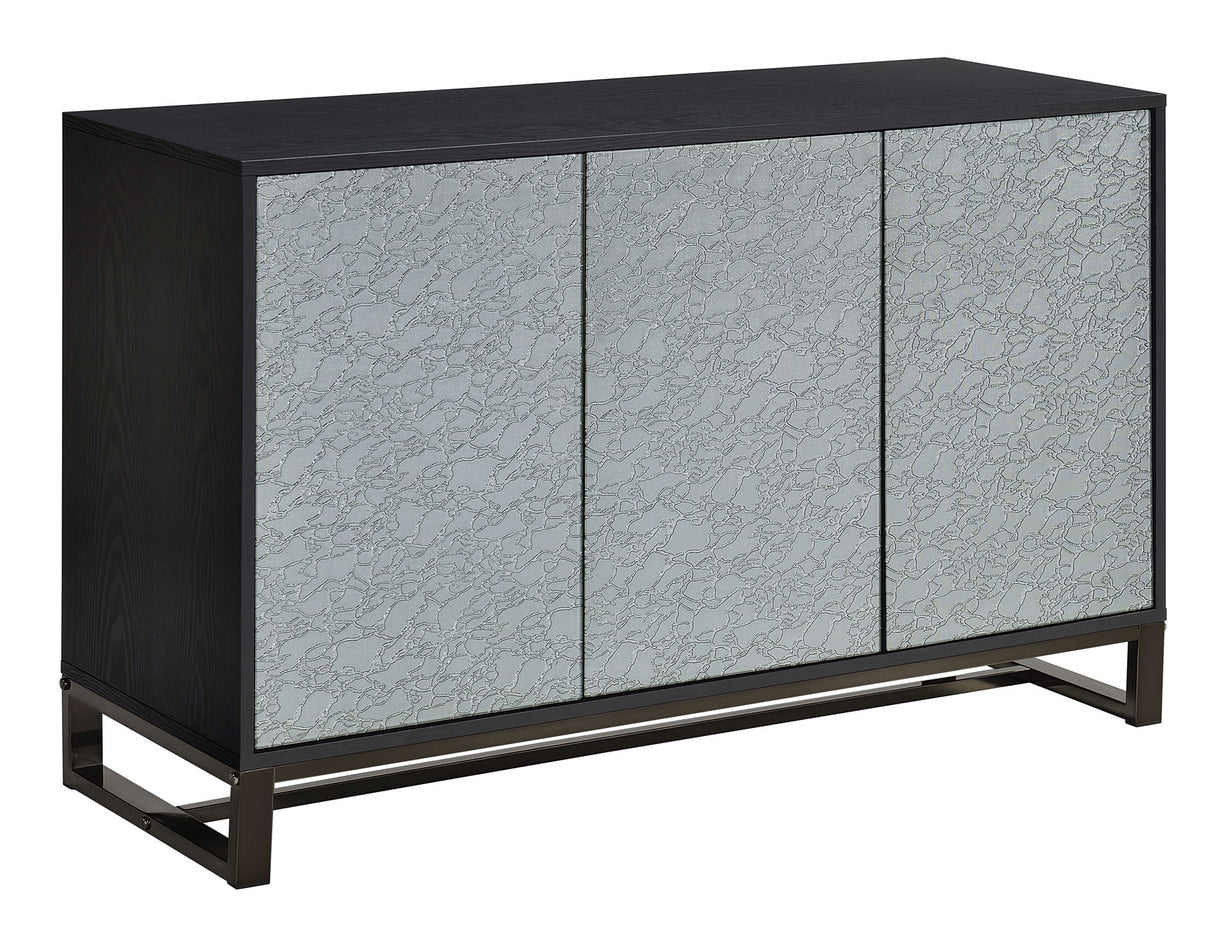 Mazie 3-Door SIdeboard with Patterned Mirror Doors from Steve Silver - Luna Furniture