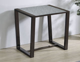 Mazie End Table with Patterned Mirror Top from Steve Silver - Luna Furniture