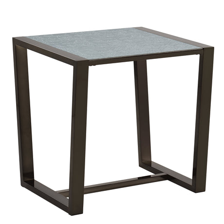 Mazie End Table with Patterned Mirror Top - MZ300E