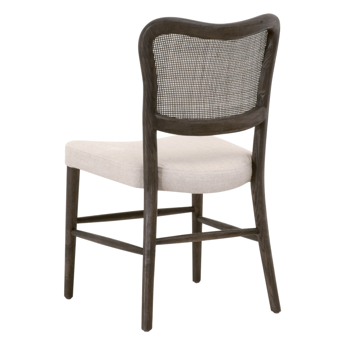 Cela Dining Chair in Bisque, Matte Brown Oak, Matte Brown Cane, Set of 2 - 6661.BISQ/MBO