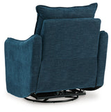 McBurg Navy Swivel Power Recliner - 4480128