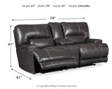 McCaskill Sofa, Loveseat and Recliner in Gray - PKG016179