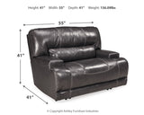 McCaskill Sofa, Loveseat and Recliner in Gray - PKG016179