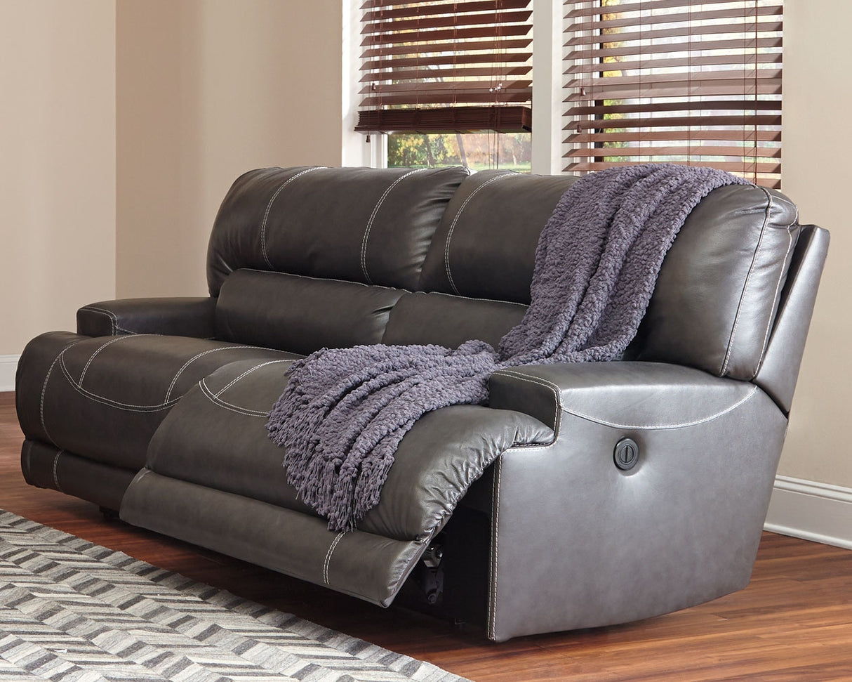 McCaskill Sofa, Loveseat and Recliner in Gray - PKG016179