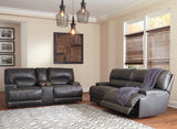 McCaskill Sofa, Loveseat and Recliner in Gray - PKG016179