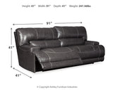 McCaskill Sofa, Loveseat and Recliner in Gray - PKG016179