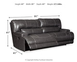 McCaskill Sofa, Loveseat and Recliner in Gray - PKG016181