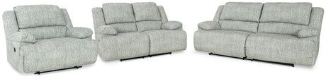 McClelland Sofa, Loveseat and Recliner in Gray - PKG014462