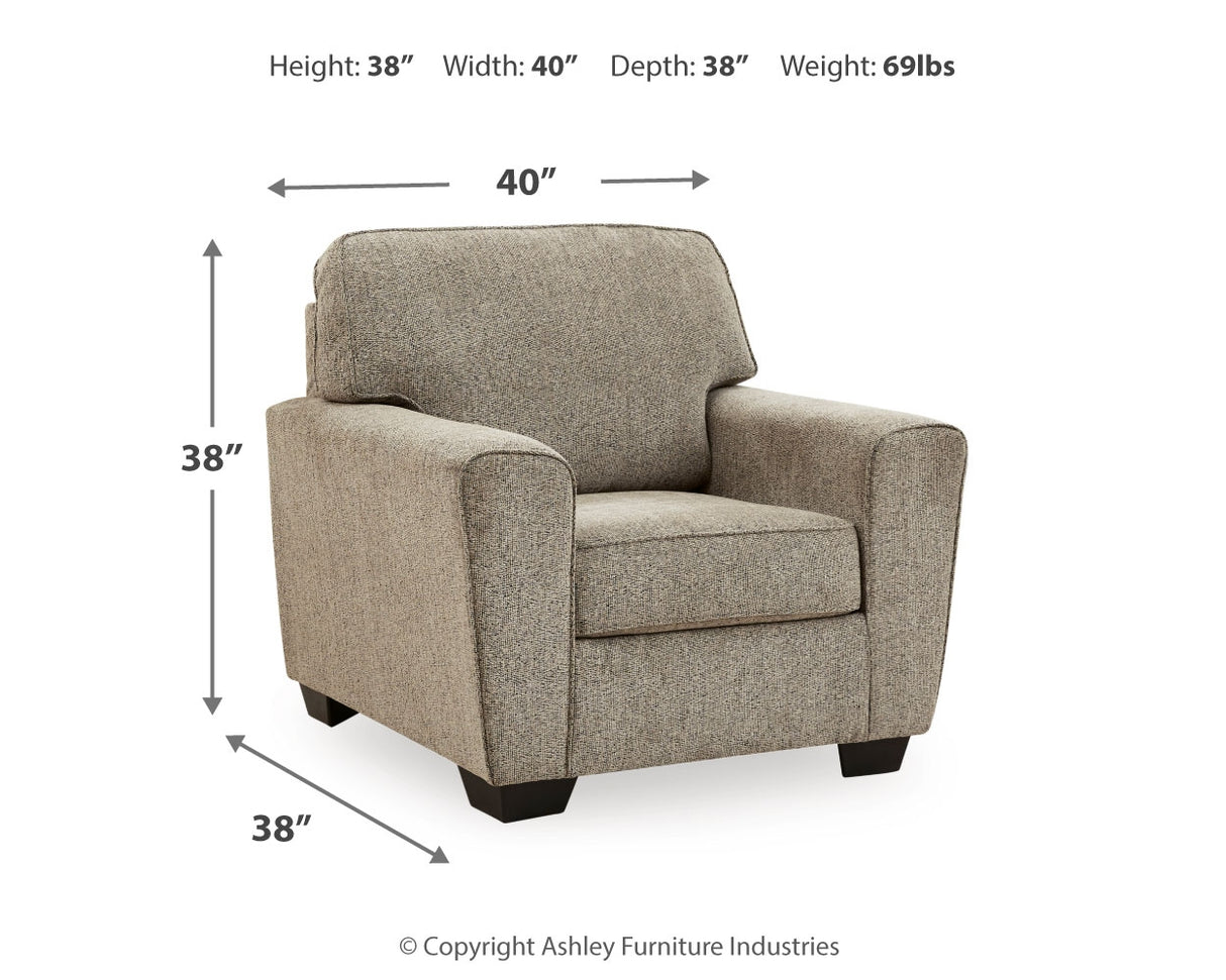 McCluer Sofa, Loveseat and Chair in Mocha - PKG011024