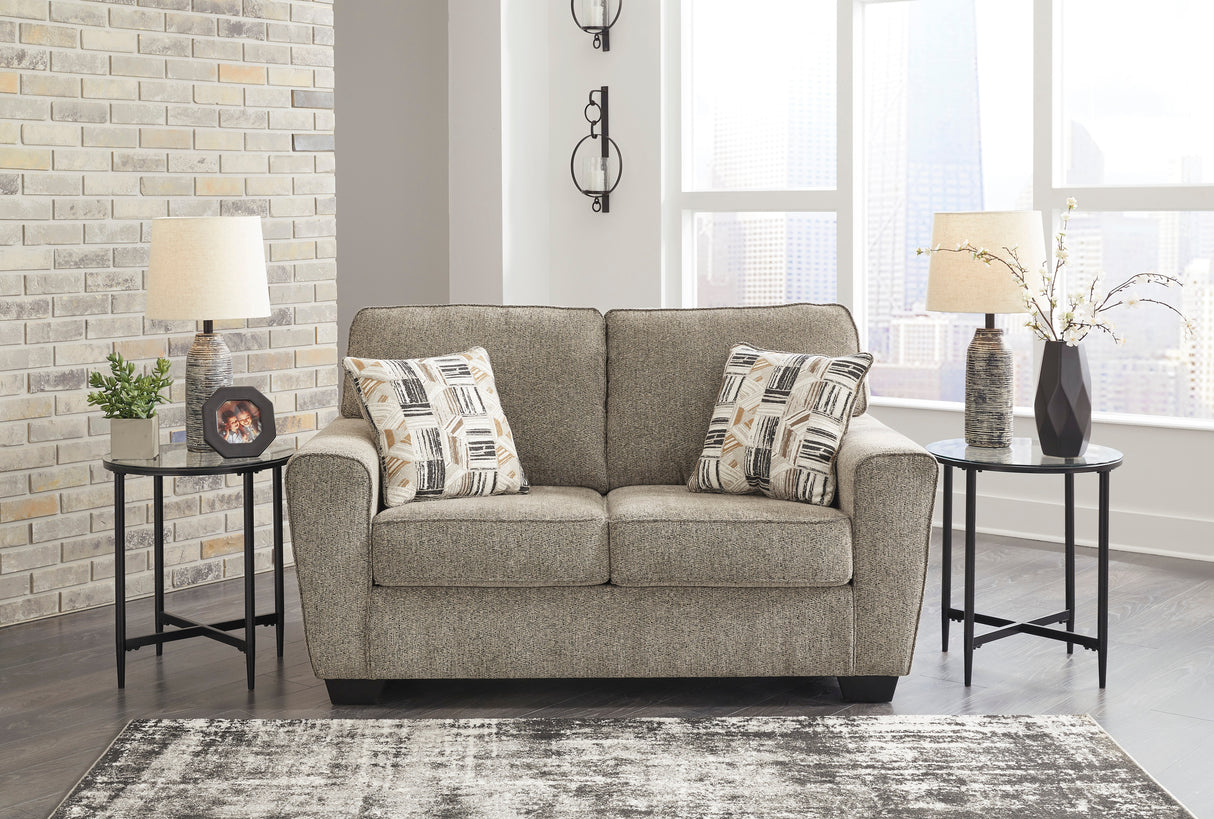 McCluer Sofa, Loveseat and Chair in Mocha - PKG011024