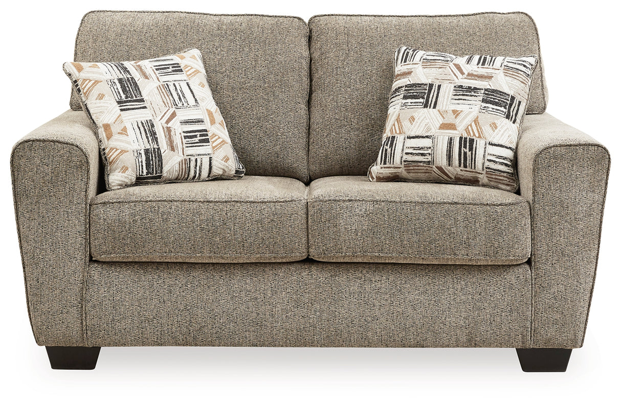 McCluer Sofa, Loveseat and Chair in Mocha - PKG011024