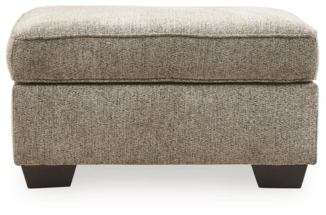 McCluer Sofa, Loveseat, Chair and Ottoman in Mocha - PKG011025